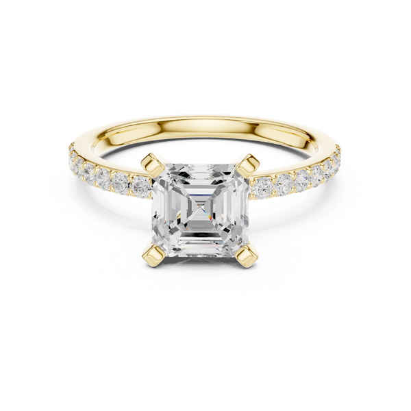 Hera 2.00ct Asscher Cut Diamond Engagement Ring