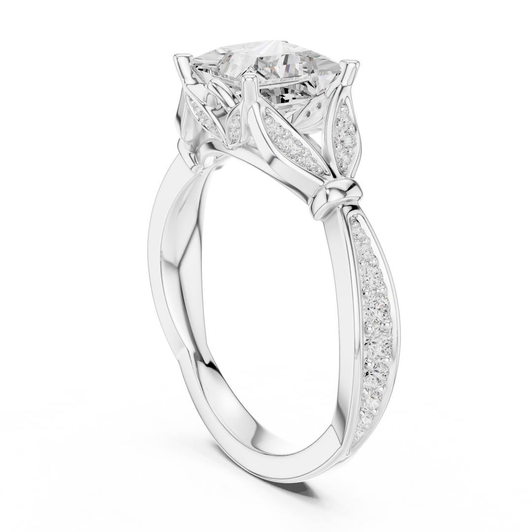 Diamant 1.72ct Princess Cut Diamond Ring