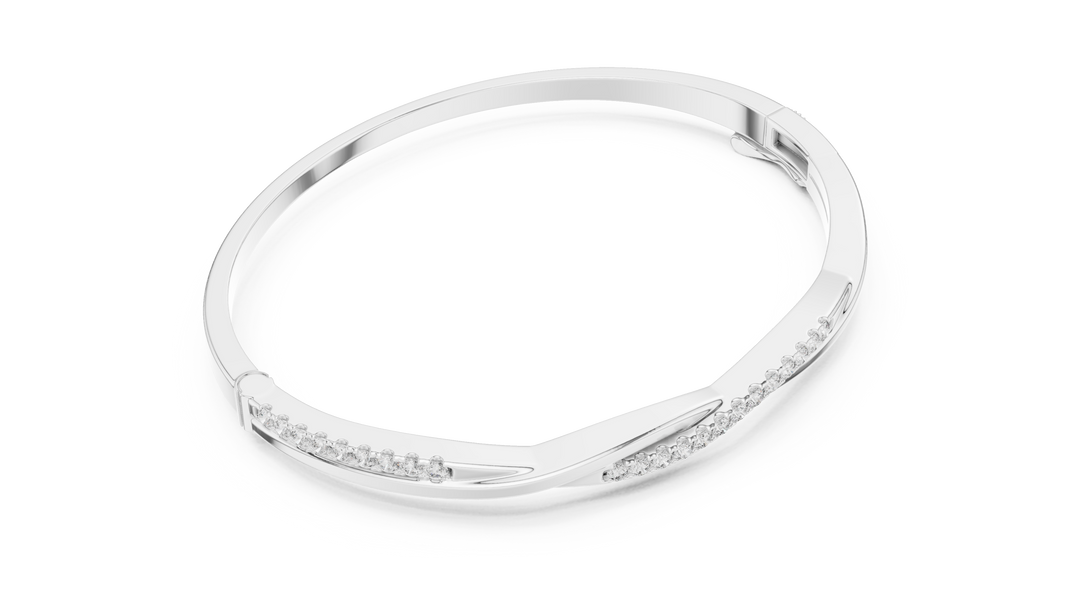 Diamond Channel Bangle — 0.7ct