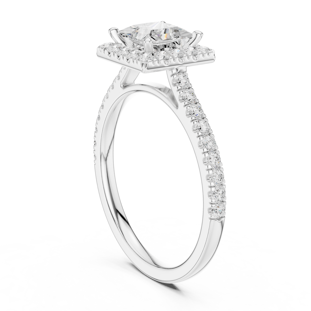 Inès 1.04ct Princess Cut Diamond Ring