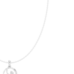Load image into Gallery viewer, Open Circle Pendant Necklace — 0.09ct
