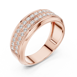 Load image into Gallery viewer, Dual Eternity Mens Ring — 0.57ct

