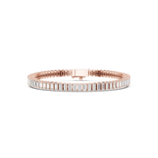 Full Baguette Link Men's Bracelet — 3.46ct