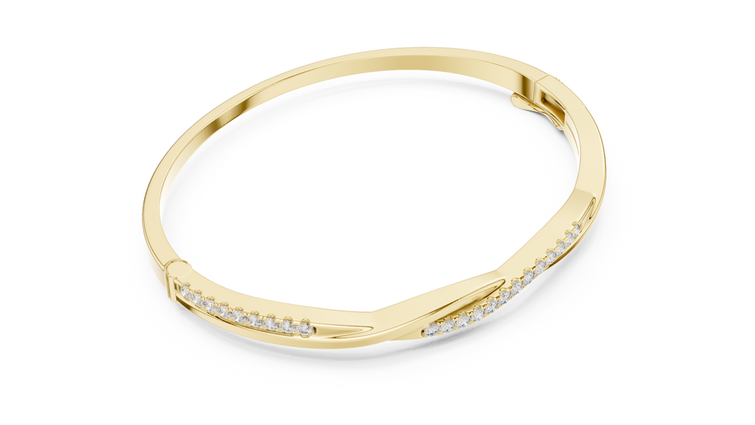 Diamond Channel Bangle — 0.7ct