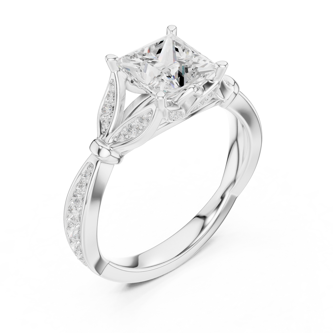Diamant 1.72ct Princess Cut Diamond Ring