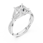 Load image into Gallery viewer, Diamant 1.72ct Princess Cut Diamond Ring

