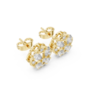 Zoe Diamond Solitaire Stud Earrings