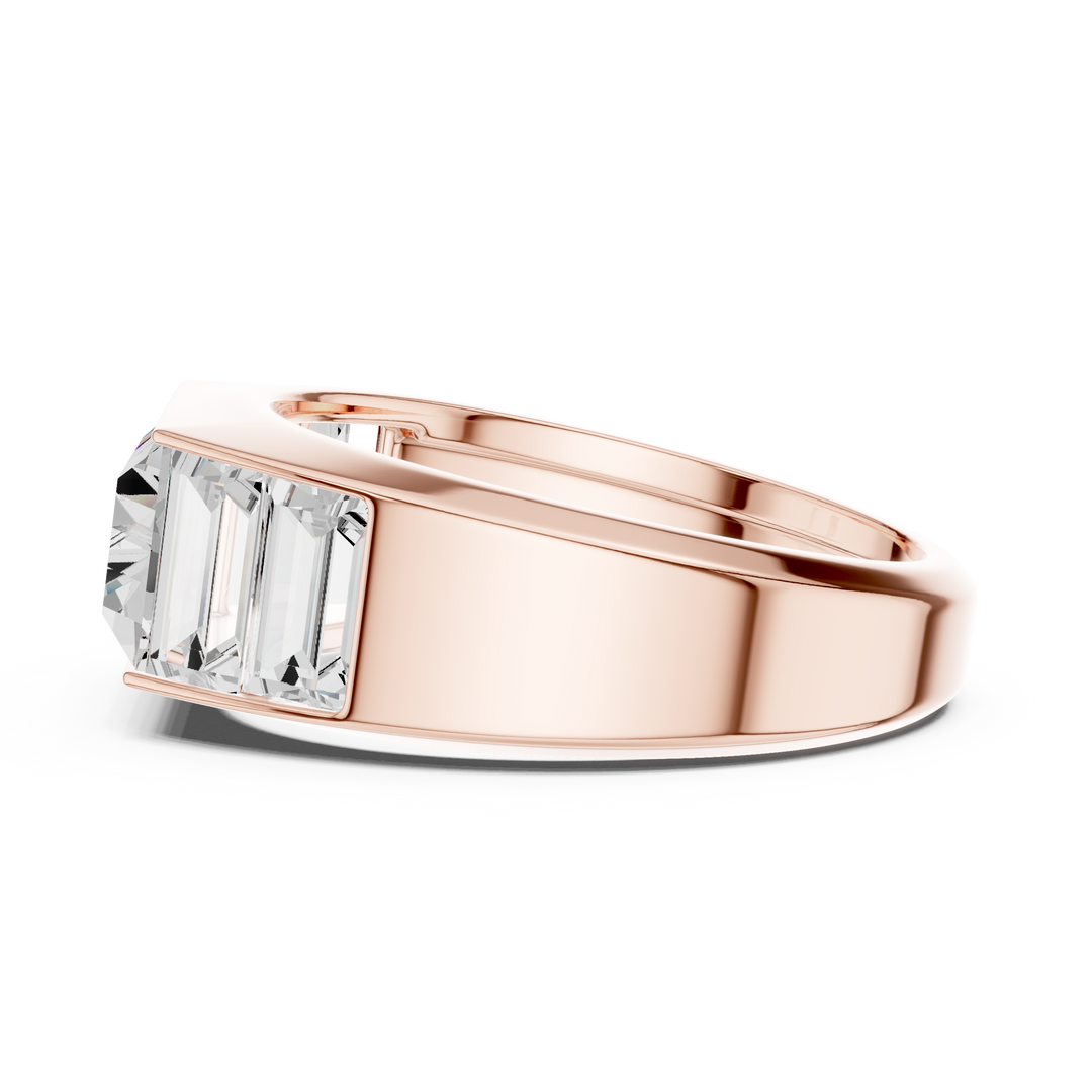 Multi Baguette Mens Ring — 3.42ct