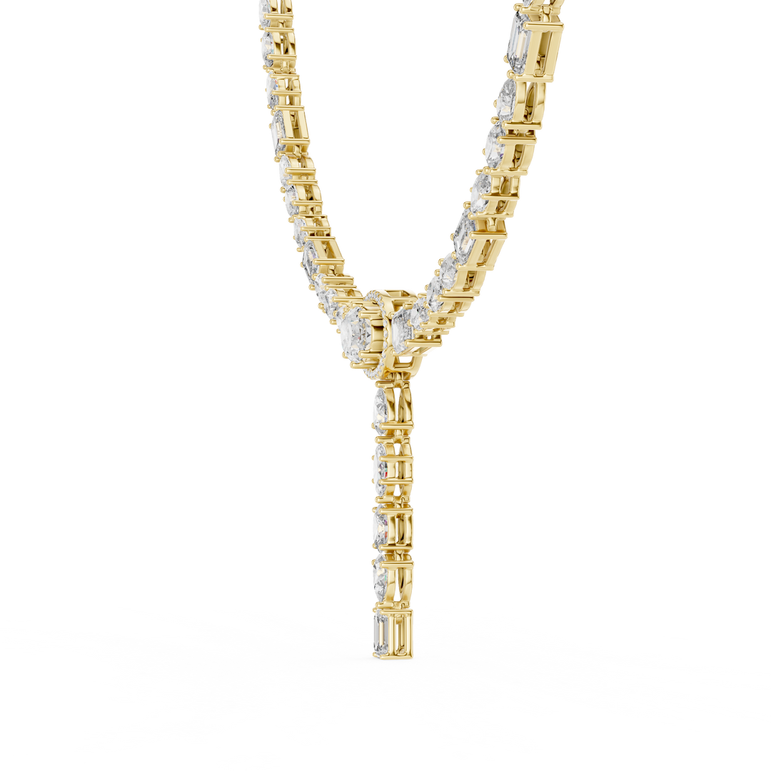 Cascading Multi-Cut Drop Necklace — 14.27ct
