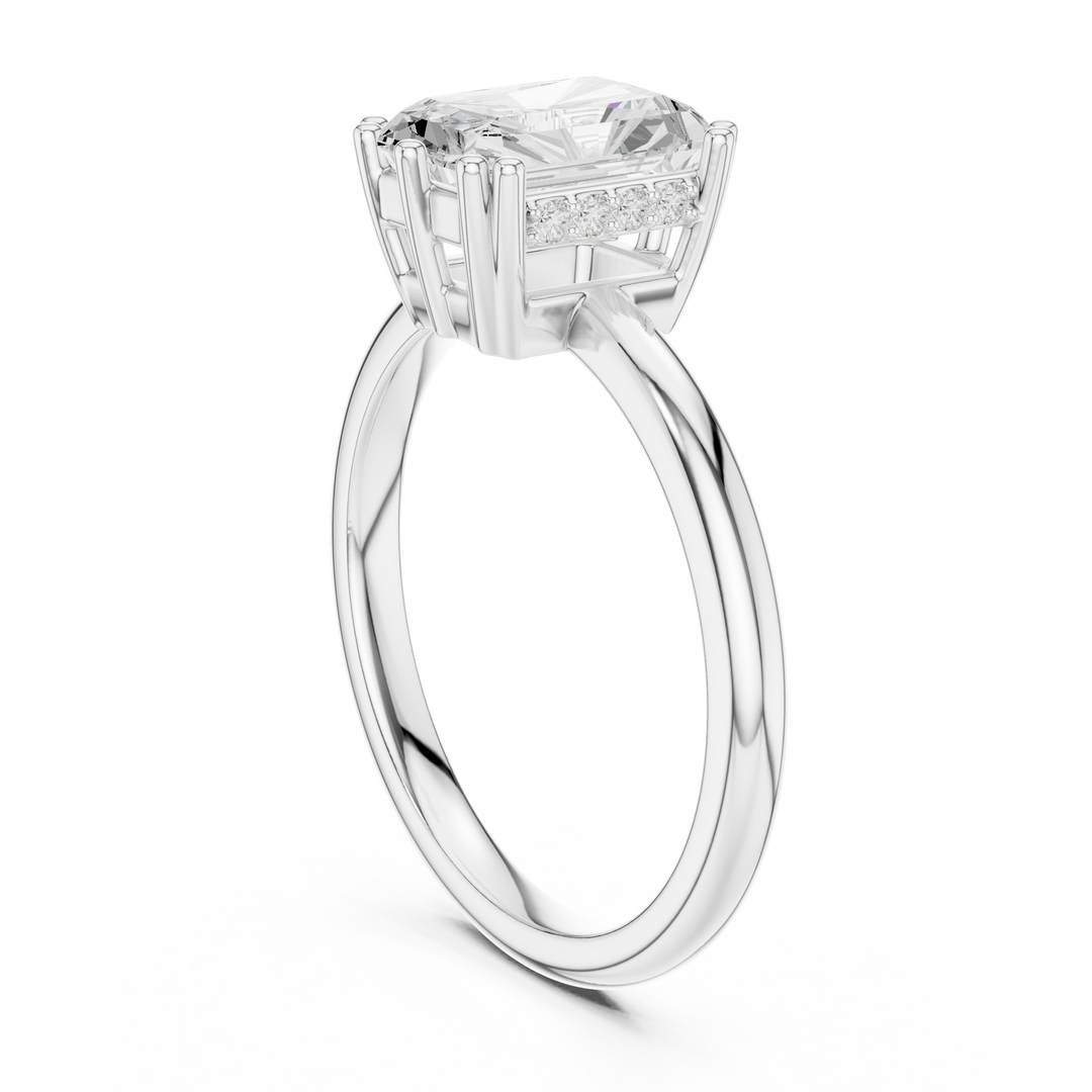 Prisme Radiant Cut Diamond Accent Ring