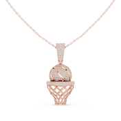 Basketball Hoop Pendant — 2.09ct