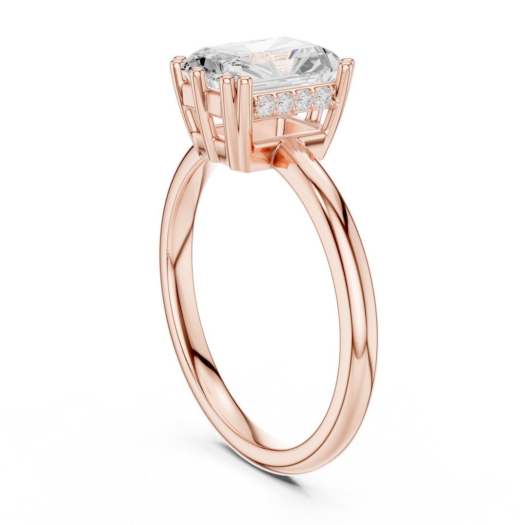 Prisme Radiant Cut Diamond Accent Ring