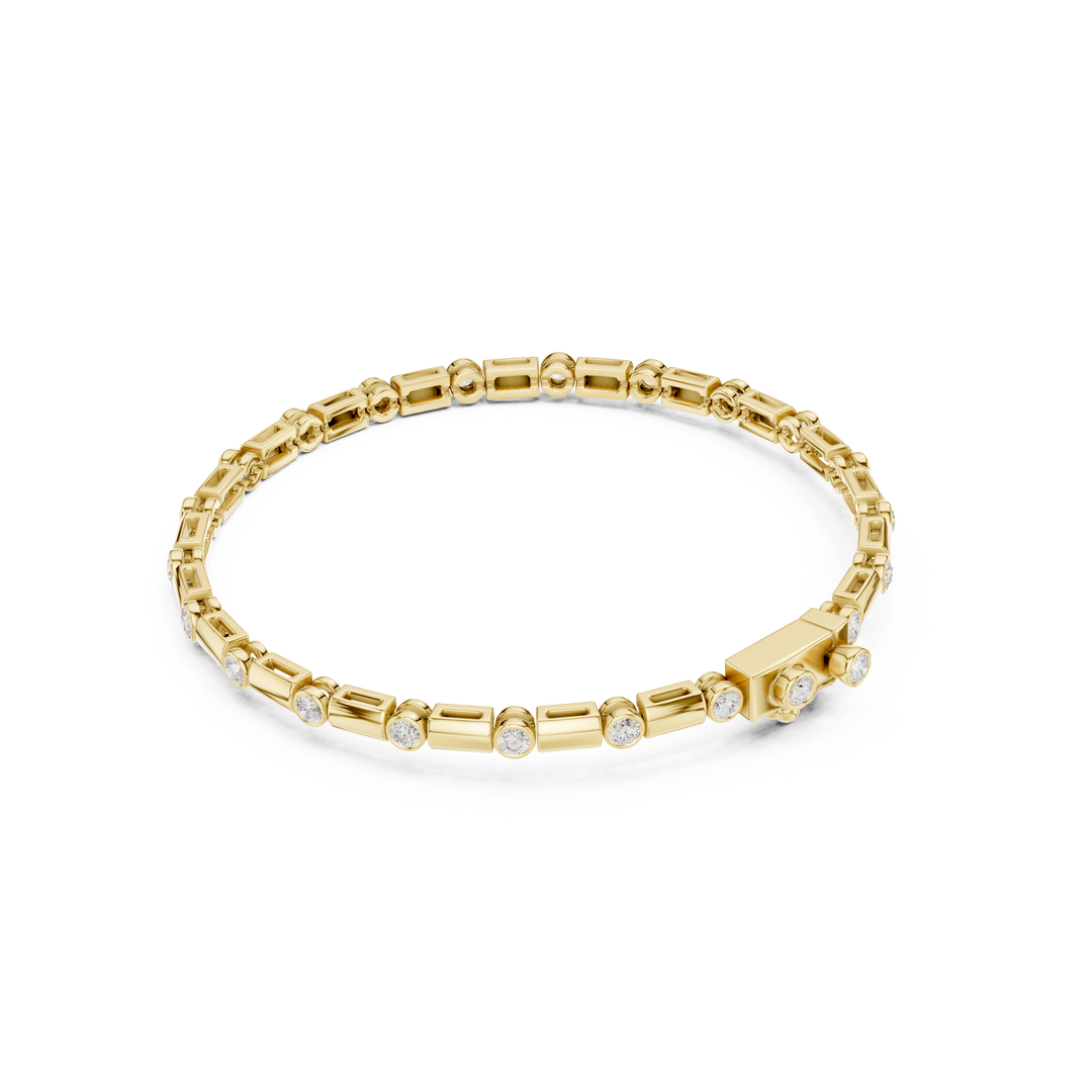 Bezel Chain Men's Bracelet — 0.81ct