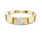 Load image into Gallery viewer, Tapered Solitaire Mens Ring — 0.30ct
