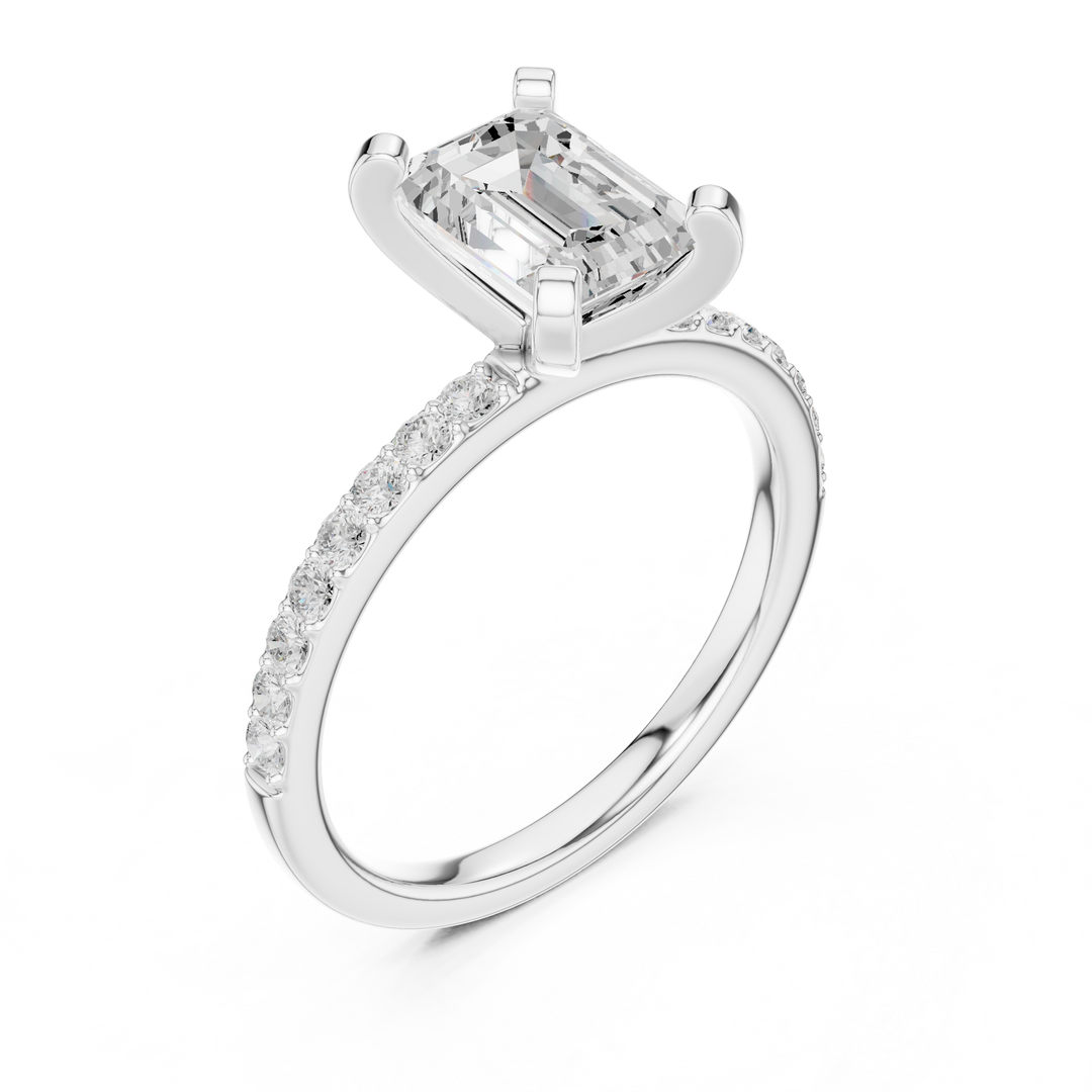Eden 2.00ct Emerald Cut Diamond Ring