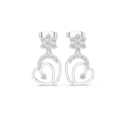 Solara Diamond Halo Stud Earrings