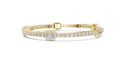 Emerald Station Bracelet — 5.28ct