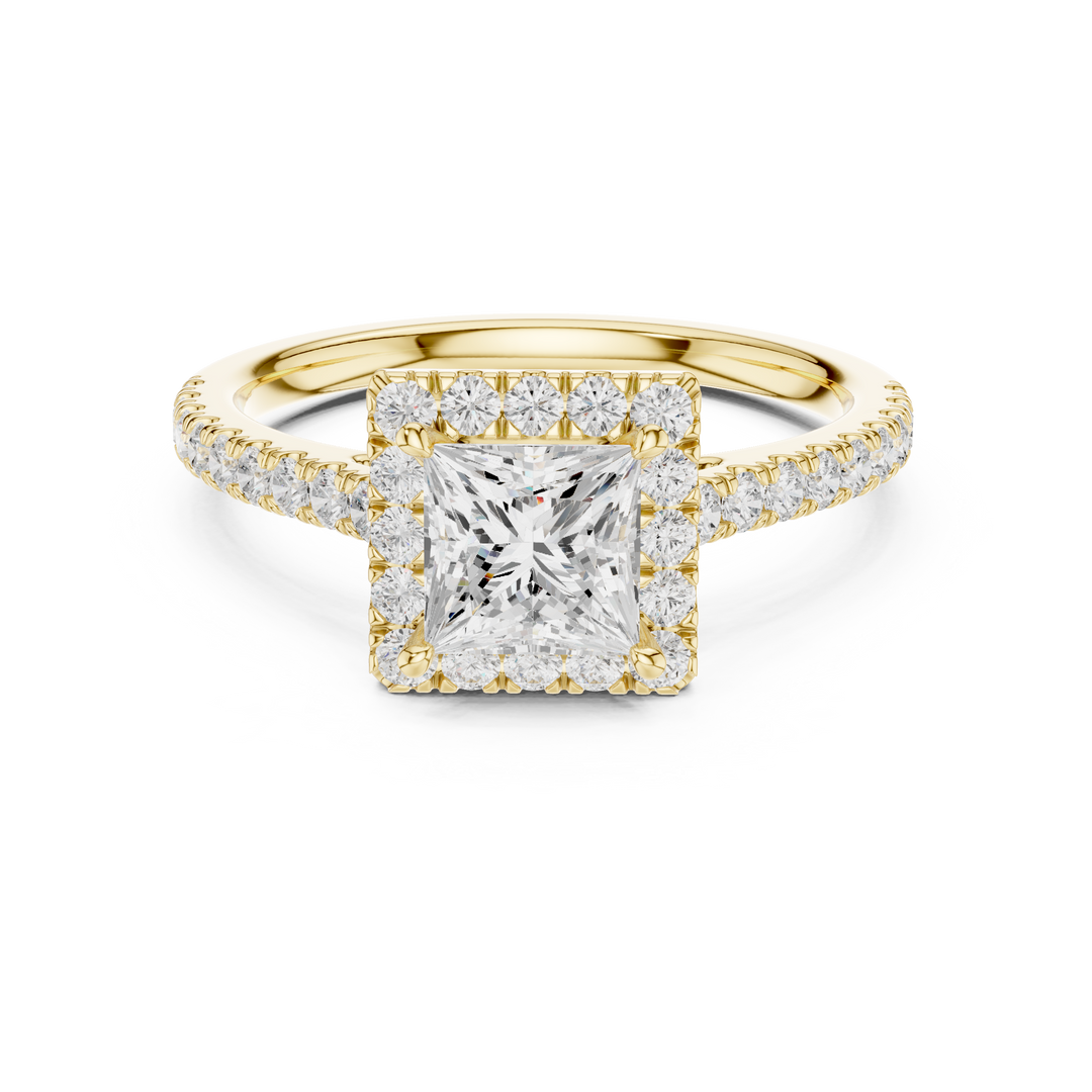 Inès 1.04ct Princess Cut Diamond Ring