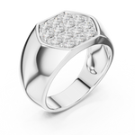 Load image into Gallery viewer, Cluster Face Mens Ring — 0.91ct
