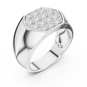 Cluster Face Mens Ring — 0.91ct