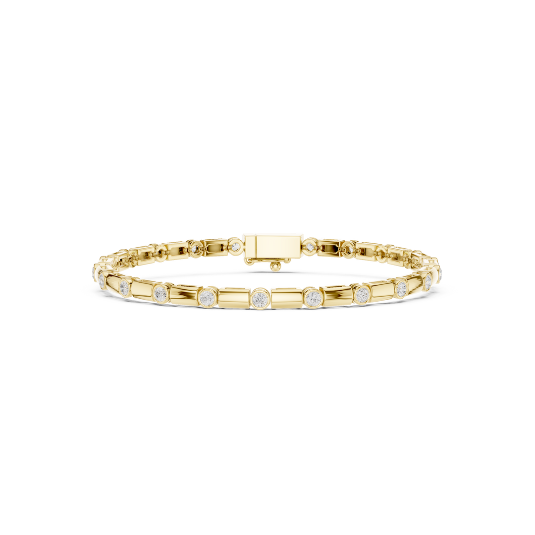 Bezel Chain Men's Bracelet — 0.81ct