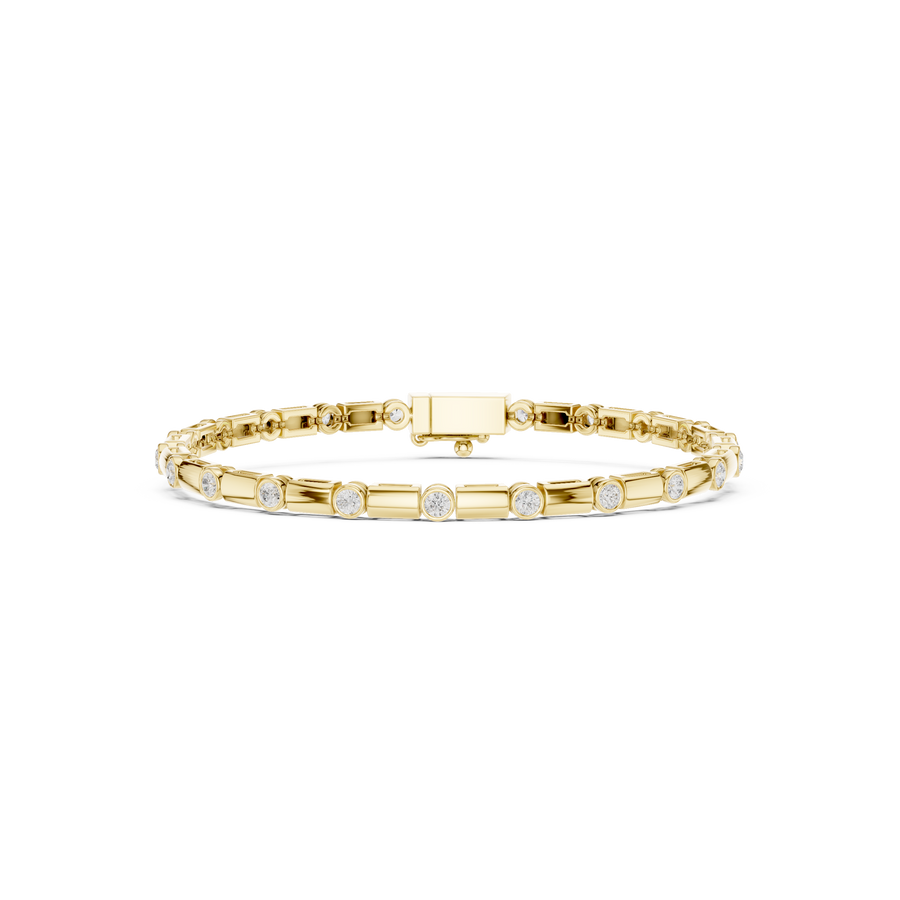 Bezel Chain Men's Bracelet — 0.81ct