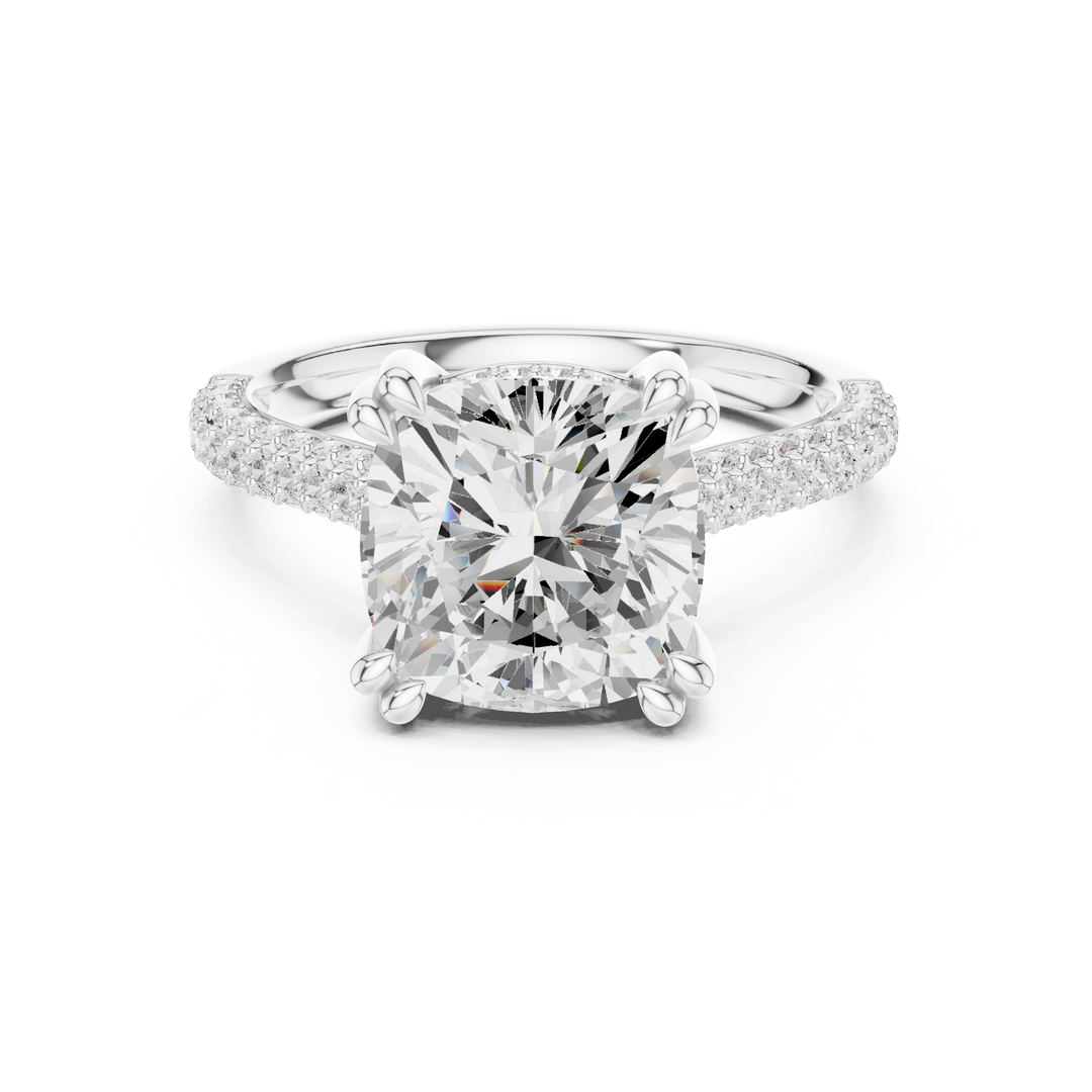 Summit 3.68ct Cushion Cut Diamond Ring