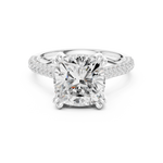 Load image into Gallery viewer, Summit 3.68ct Cushion Cut Diamond Ring
