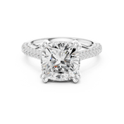 Summit 3.68ct Cushion Cut Diamond Ring