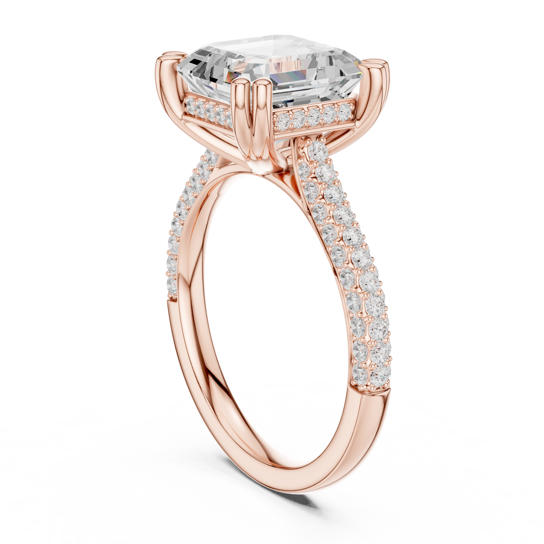 Monolith 3.83ct Emerald Cut Diamond Ring