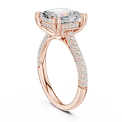 Monolith 3.83ct Emerald Cut Diamond Ring
