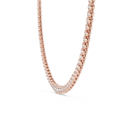Graduated Bezel Tennis Necklace — 11.01ct