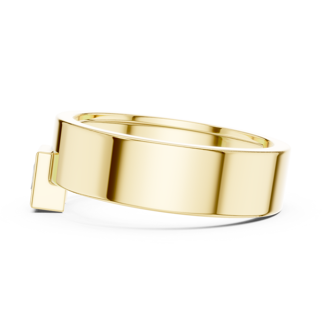 Princess Bezel Mens Ring — 0.25ct