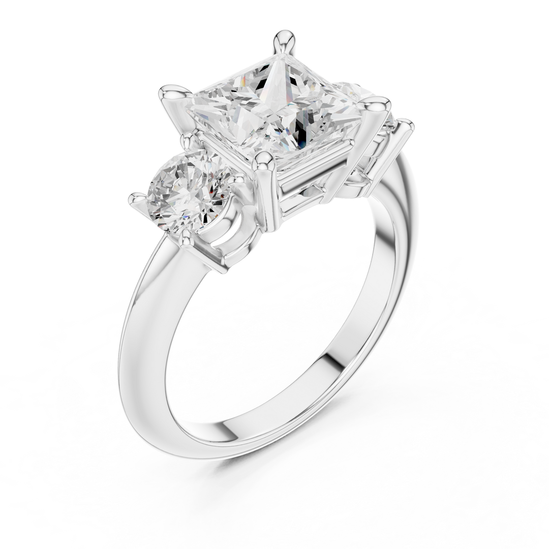 Pinnacle 2.50ct Princess Cut Diamond Ring