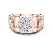 Pavé Split Shoulder Mens Ring — 1.69ct