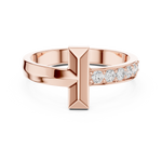 Load image into Gallery viewer, Cross Bar Mens Ring — 0.21ct
