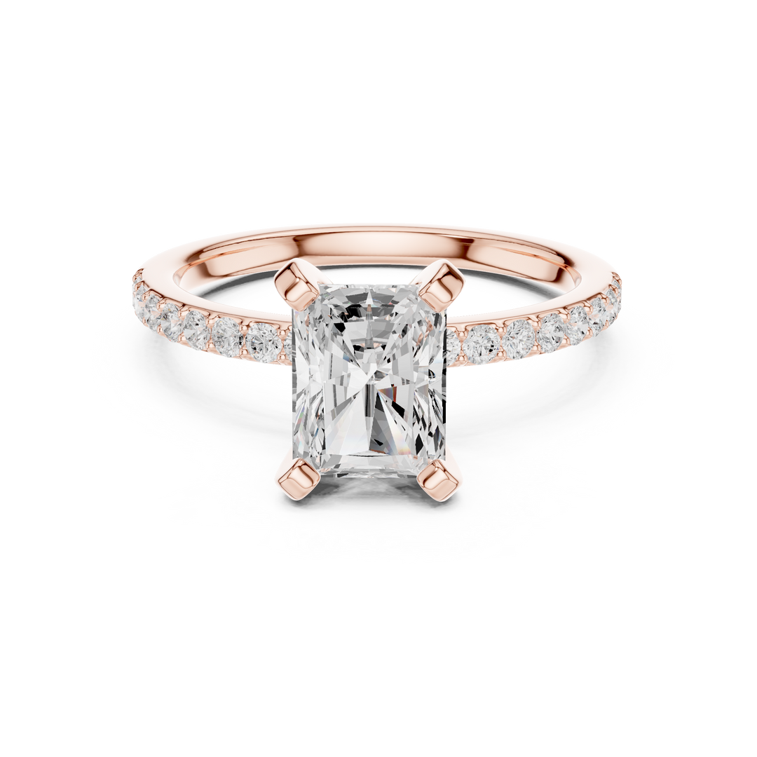 Opulent 2.00ct Radiant Cut Diamond Engagement Ring
