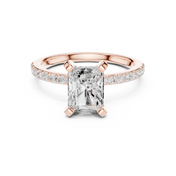 Opulent 2.00ct Radiant Cut Diamond Engagement Ring