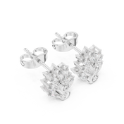 Aria Diamond Solitaire Stud Earrings