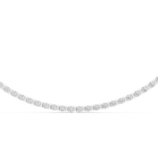 Even-Set Tennis Necklace — 14.02ct