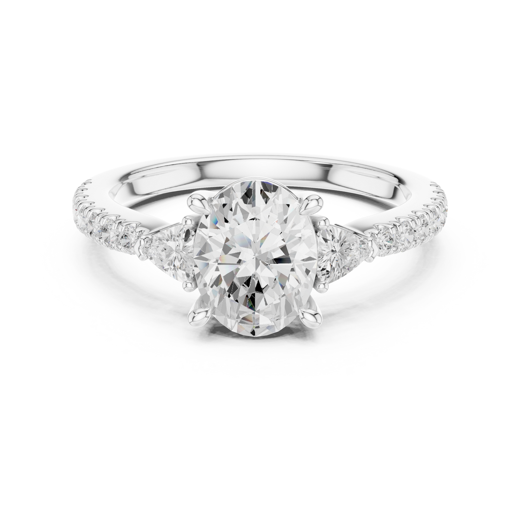 Serenity Oval Diamond Ring