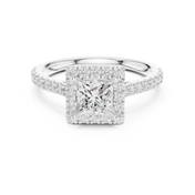 Inès 1.04ct Princess Cut Diamond Ring