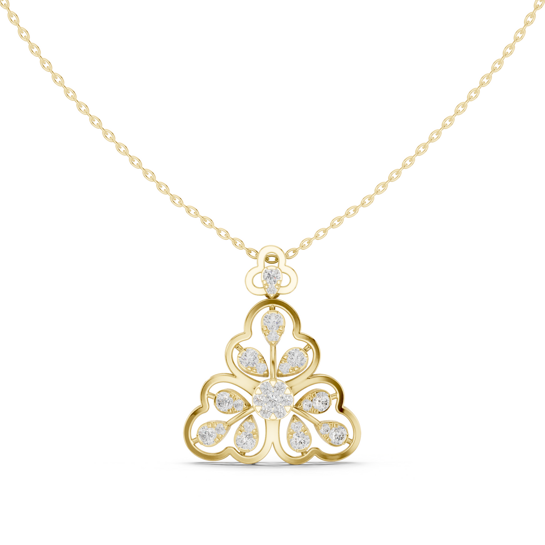 Trefoil Clover Pendant — 0.86ct