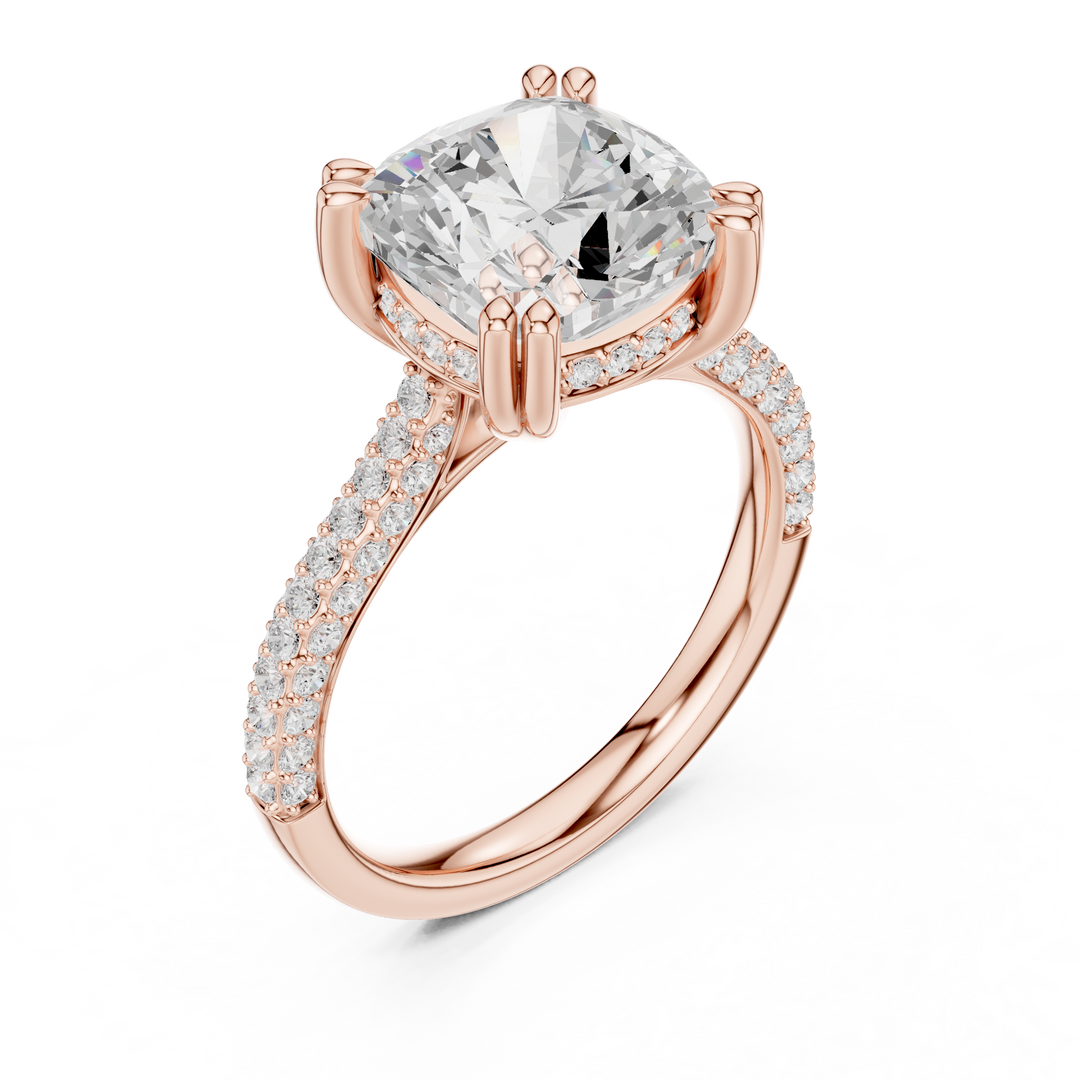 Summit 3.68ct Cushion Cut Diamond Ring
