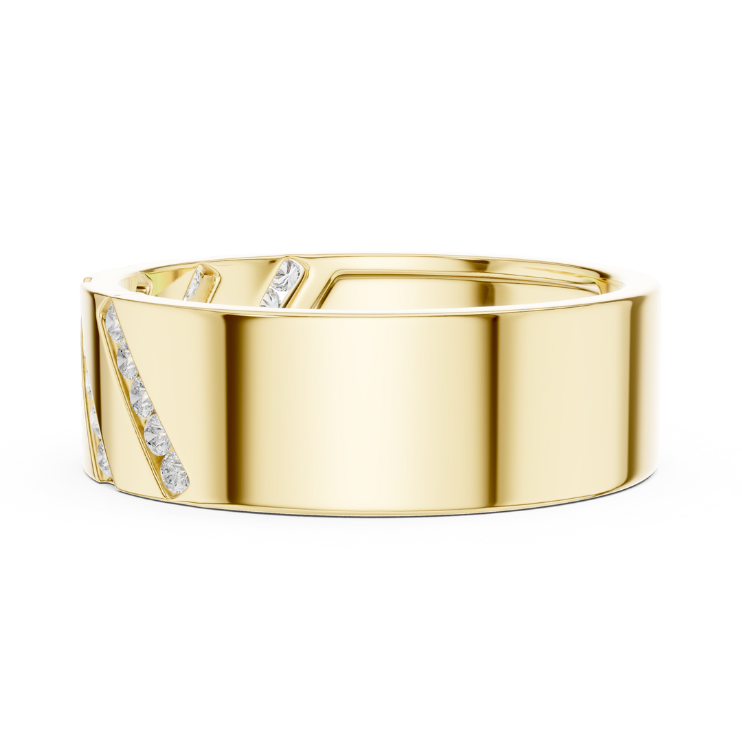 Channel Eternity Mens Ring — 0.25ct