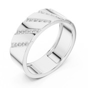 Channel Eternity Mens Ring — 0.25ct