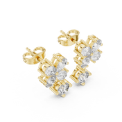Noor Diamond Solitaire Stud Earrings