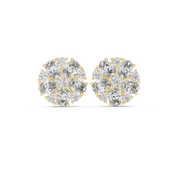 Senna Diamond Solitaire Stud Earrings