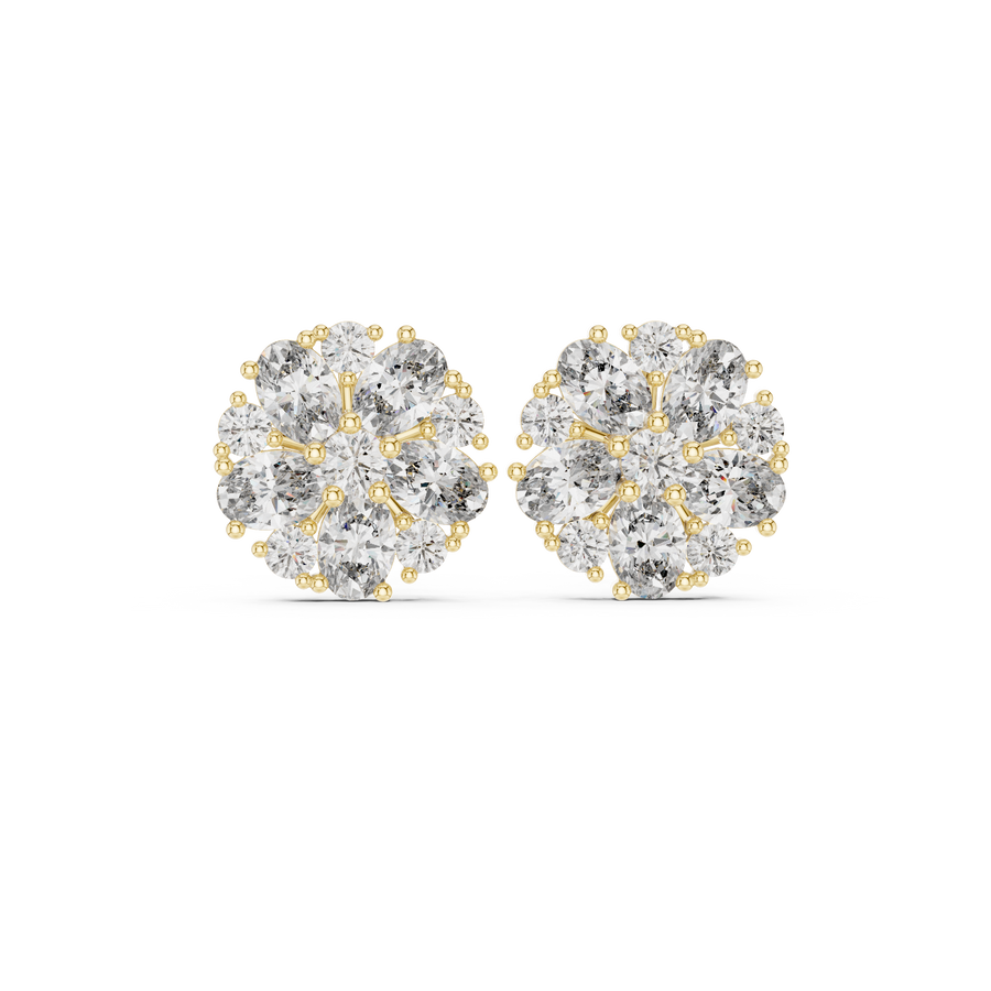 Senna Diamond Solitaire Stud Earrings