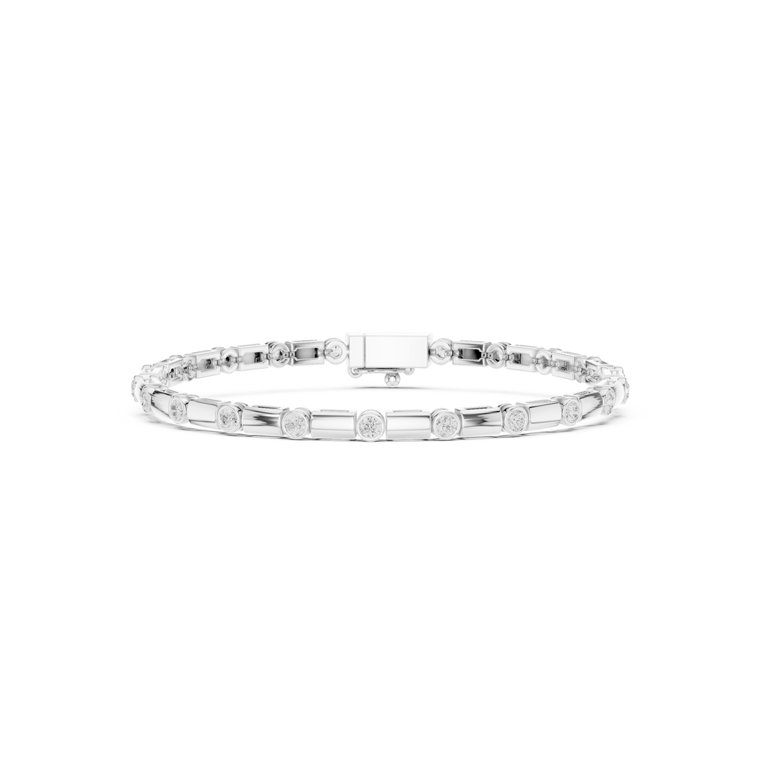 Bezel Chain Men's Bracelet — 0.81ct
